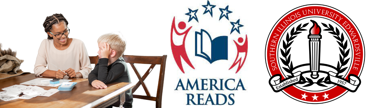America reads and SIUE logos